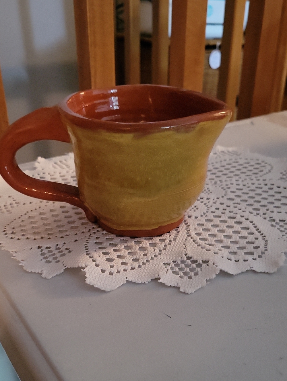 handmade terracotta creamer